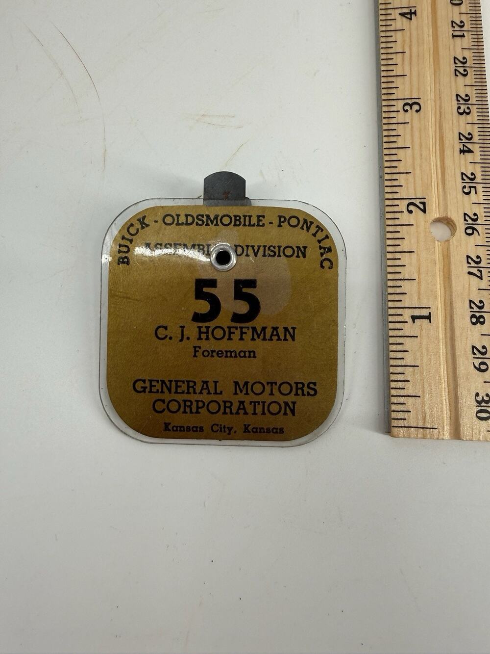 Oldsmobile Buick Pontiac Motor Works Rare Vintage Employee Pinback Badge